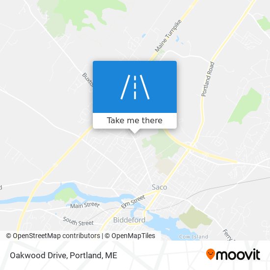 Oakwood Drive map