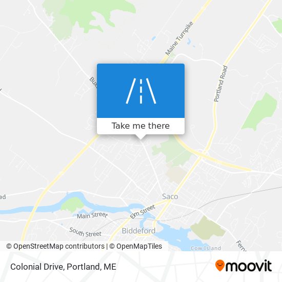 Colonial Drive map