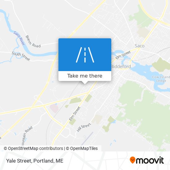 Yale Street map