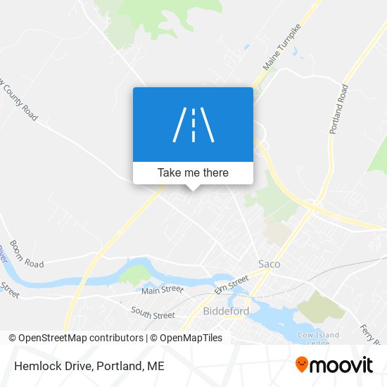 Hemlock Drive map