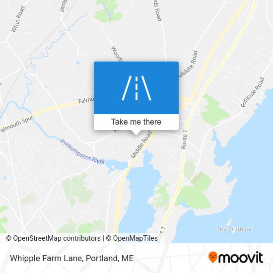 Mapa de Whipple Farm Lane