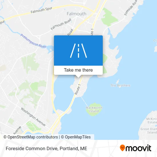 Foreside Common Drive map