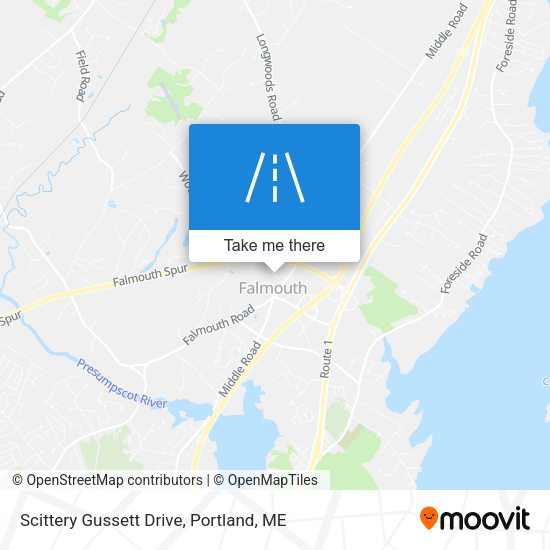 Scittery Gussett Drive map