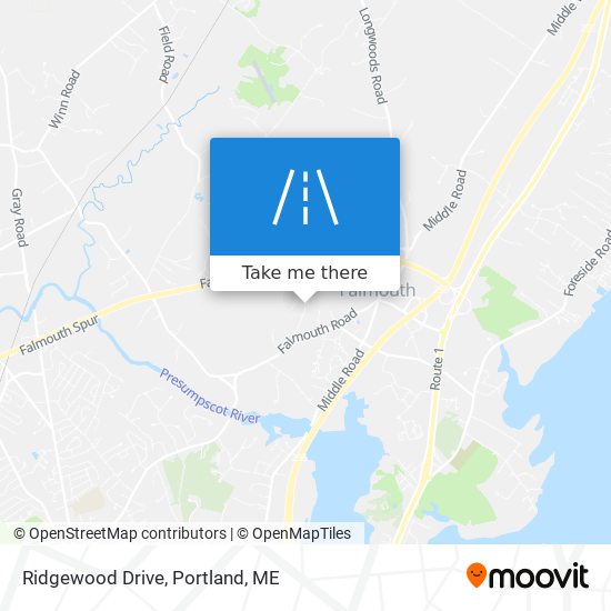 Ridgewood Drive map