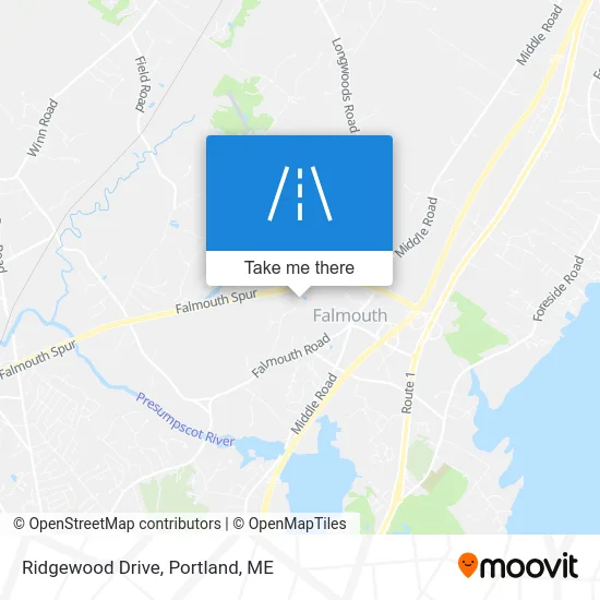 Ridgewood Drive map