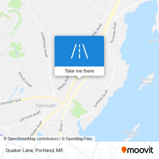 Mapa de Quaker Lane