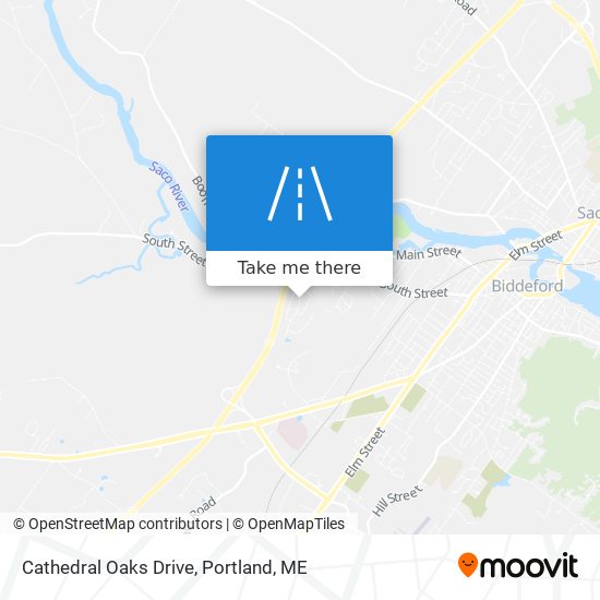 Mapa de Cathedral Oaks Drive