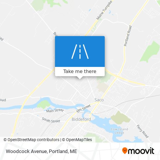Woodcock Avenue map