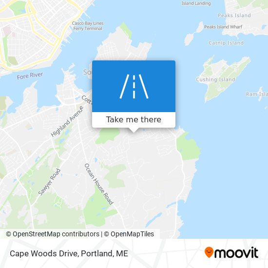 Cape Woods Drive map
