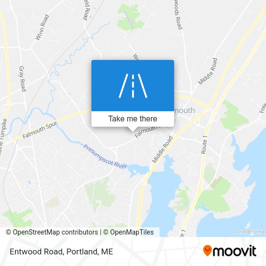 Mapa de Entwood Road