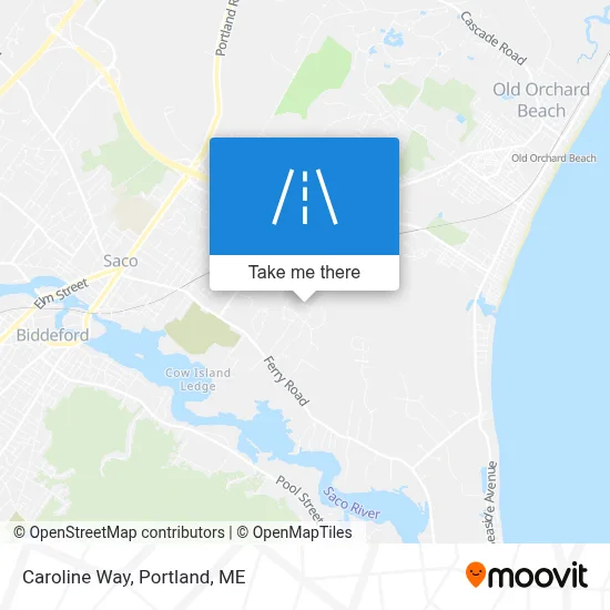 Caroline Way map