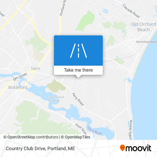 Country Club Drive map