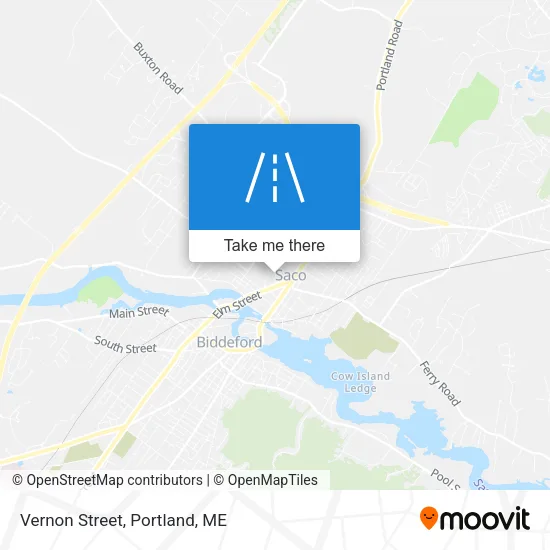Vernon Street map