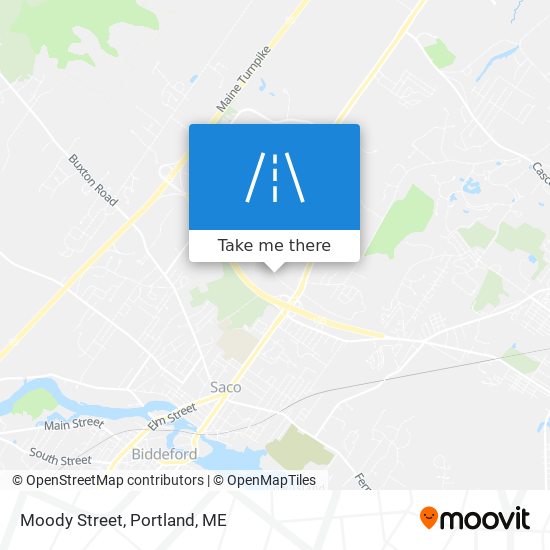 Moody Street map