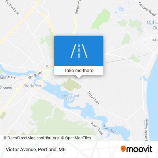 Victor Avenue map
