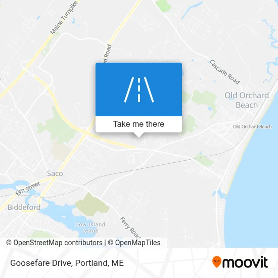 Goosefare Drive map