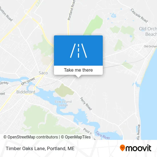 Timber Oaks Lane map