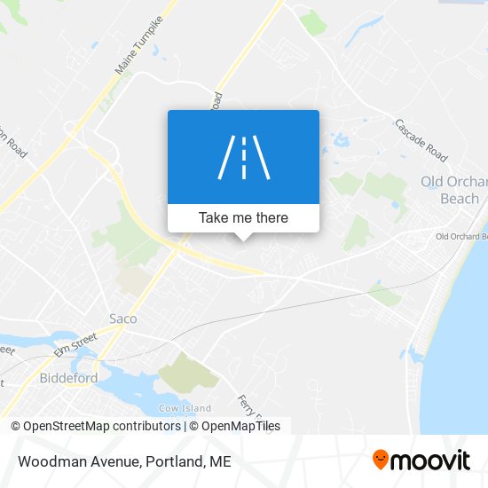 Woodman Avenue map