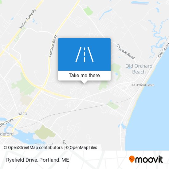 Ryefield Drive map