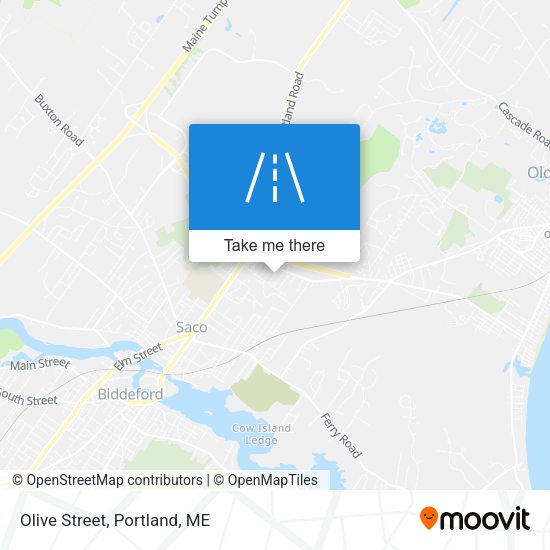 Olive Street map