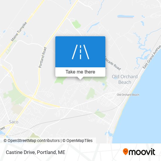 Castine Drive map