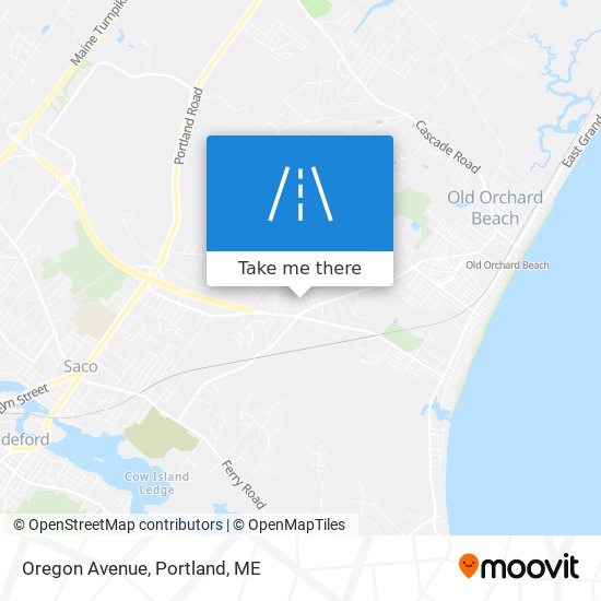 Oregon Avenue map