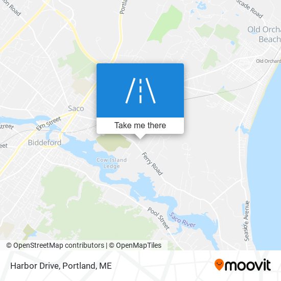 Harbor Drive map