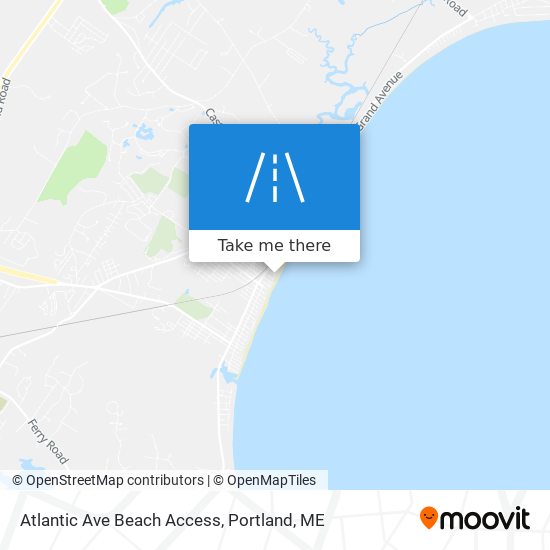 Atlantic Ave Beach Access map