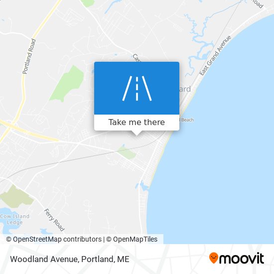 Mapa de Woodland Avenue