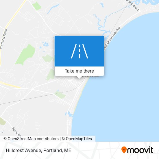 Mapa de Hillcrest Avenue