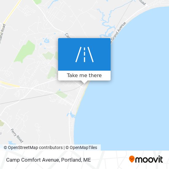 Camp Comfort Avenue map