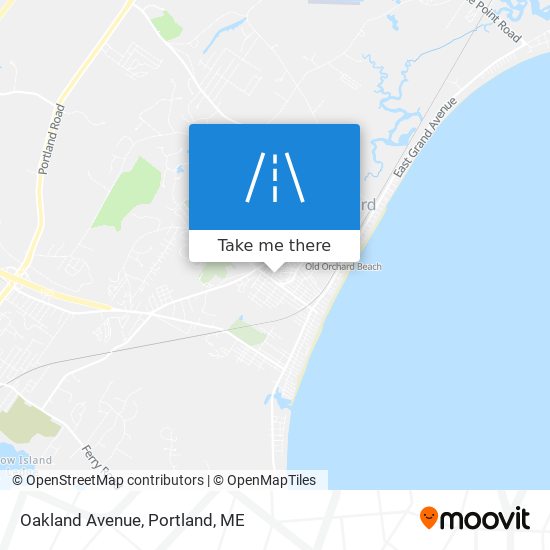 Mapa de Oakland Avenue