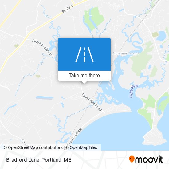 Bradford Lane map