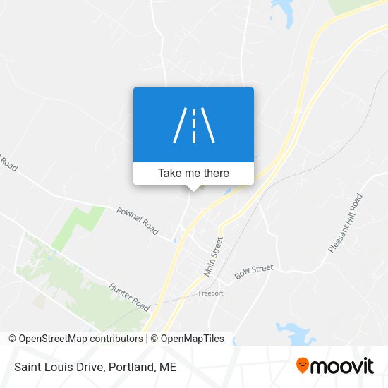 Saint Louis Drive map