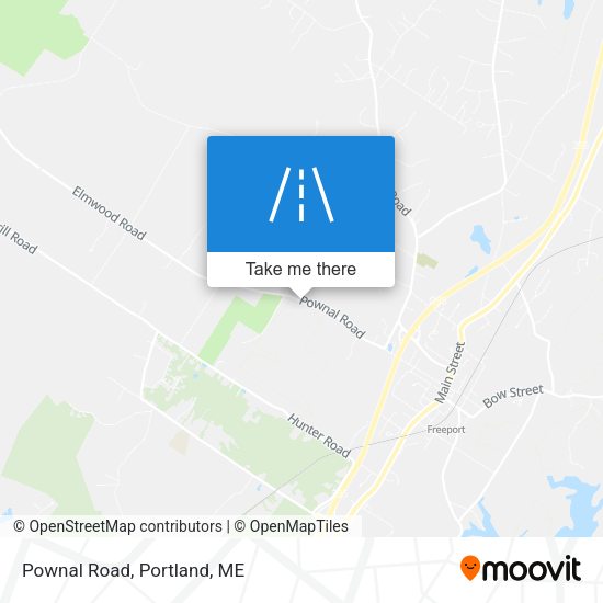 Pownal Road map