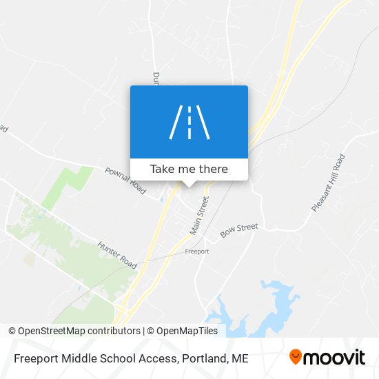 Mapa de Freeport Middle School Access
