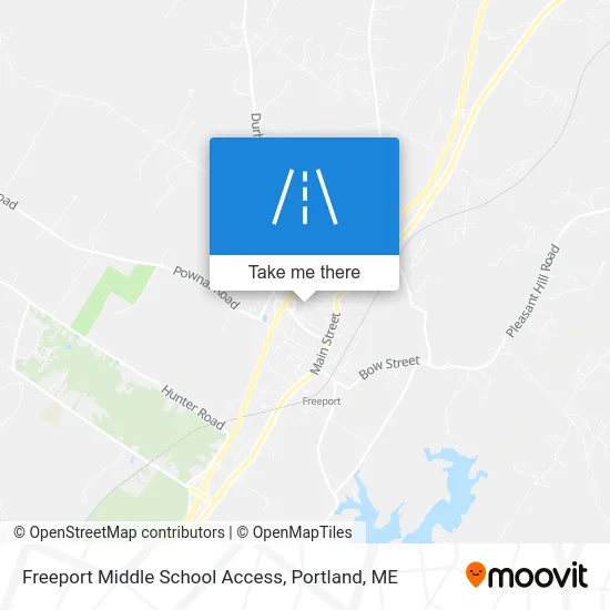 Freeport Middle School Access map