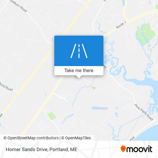 Homer Sands Drive map