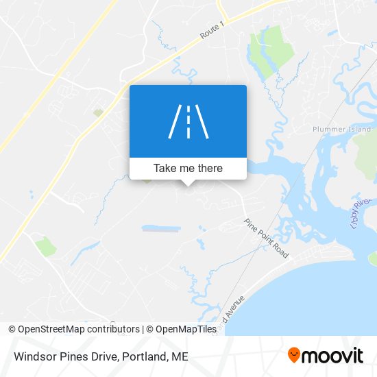 Mapa de Windsor Pines Drive