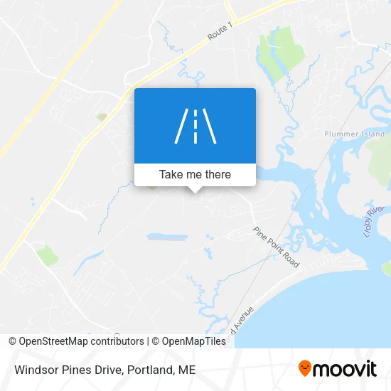 Windsor Pines Drive map