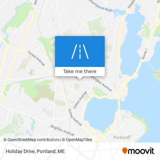 Holiday Drive map