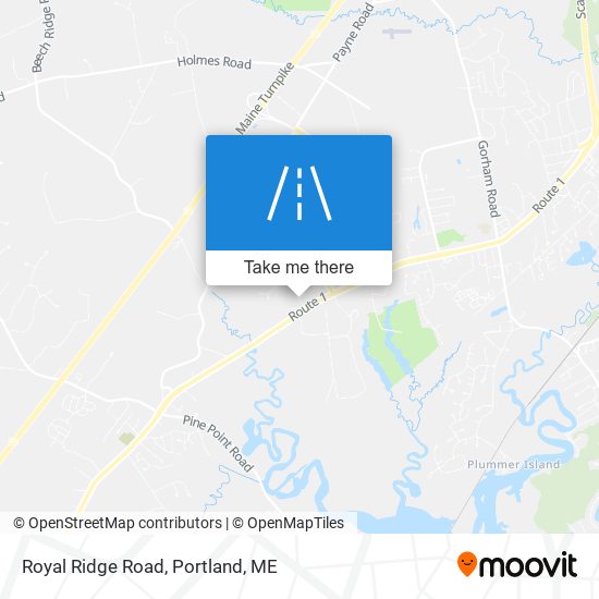 Royal Ridge Road map