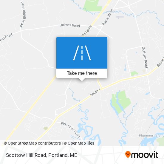 Scottow Hill Road map