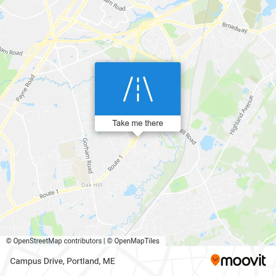 Campus Drive map