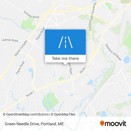 Green Needle Drive map