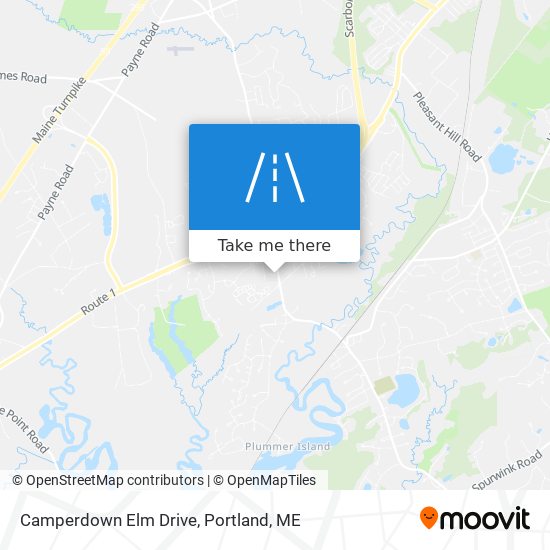 Mapa de Camperdown Elm Drive