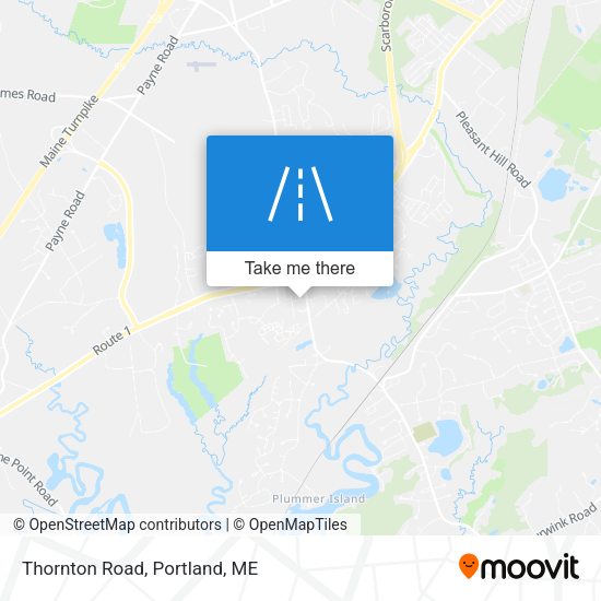 Mapa de Thornton Road