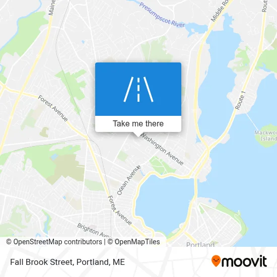 Fall Brook Street map