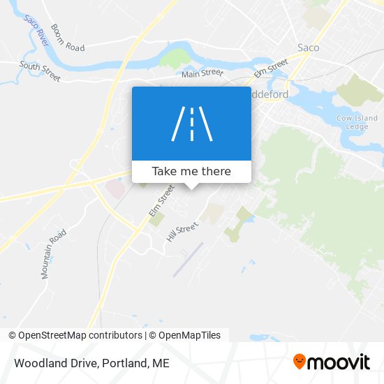 Woodland Drive map