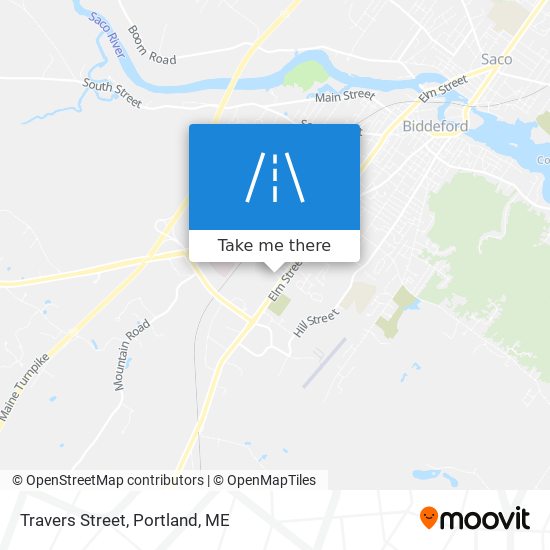 Travers Street map